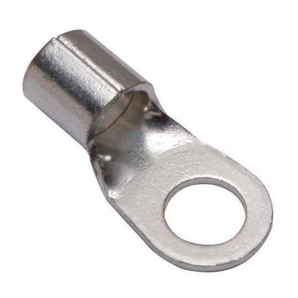 One-Hole Compression Lug, 1 AWG Max, 1/2 in Stud, Long Barrel, Copper, None