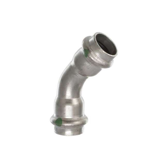 Viega Elbow,SS,Press-fit1/2",Press-fit1/2" 80445 Pack of 10