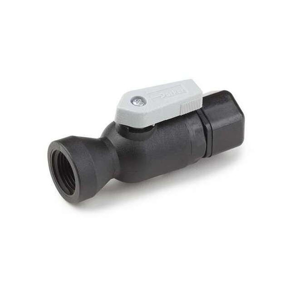 Parker Manual 2-Way Ball Valve,Comp,Polypro FTPPB8VFC6