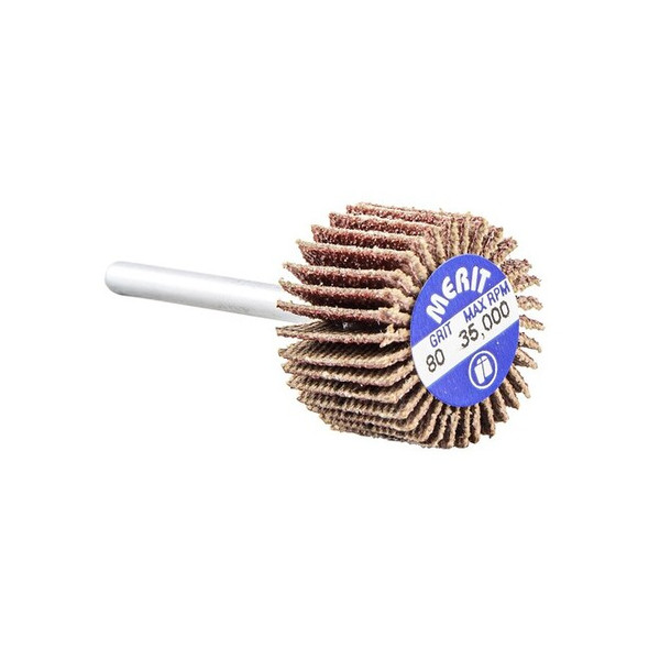 Merit Micro-Mini Flap Wheel 3/4x1/2x1/8 In. Hi  08834137571 Pack of 10