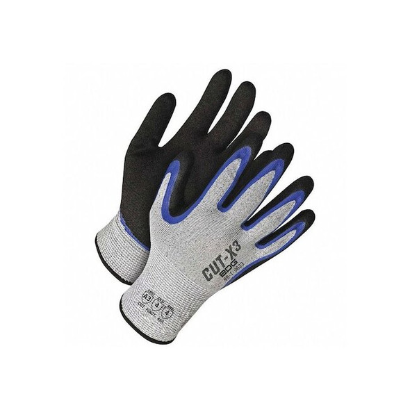 Cut-Resistant Coated Gloves, Cut Level A3 ,Nitrile ,Sandy ,XS 1 PR Pack of 12