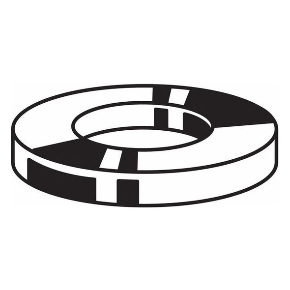 Flat Washer, For Screw Size 5/16" ,Stainless Steel Plain Finish, 50 PK