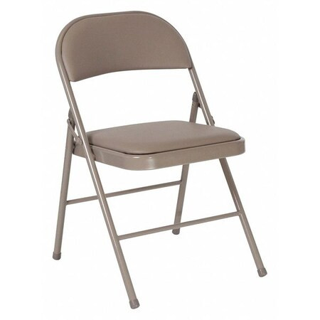 Flash Furniture Folding Chair,Vinyl,Gray HA-F003D-GY-GG Pack of 2