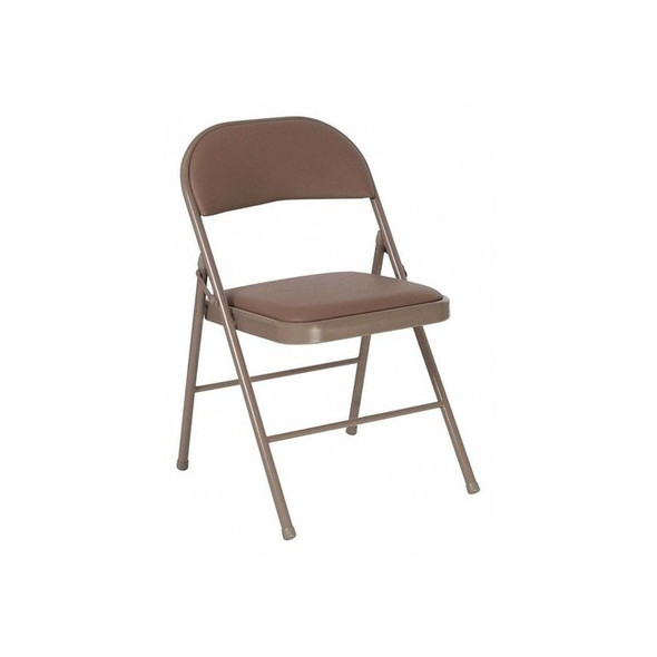 Flash Furniture Folding Chair,Vinyl,Beige HA-F003D-BGE-GG Pack of 2