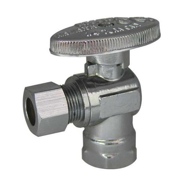 Kissler Water Supply Stop,Brass,1/4-Turn,3/8" AB88-9200