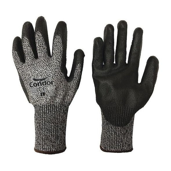 Cut Resistant Coated Gloves, Cut Level A4 ,Dipped ,Polyurethane ,Smooth ,S 1 PR