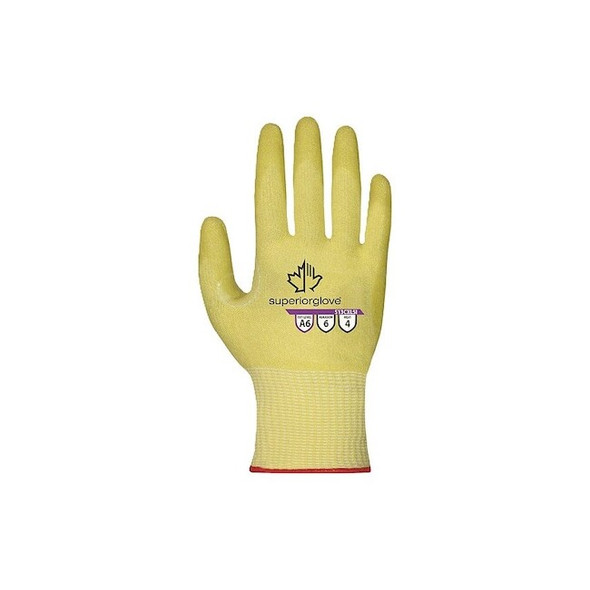 Superior Glove Glove,Acrylic,Yellow,Size7,PR S13CXLSI-7 Pack of 12