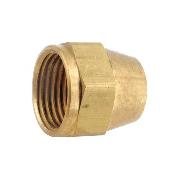 1/4" Female Flare Low Lead Brass Short Nut Pack of 5