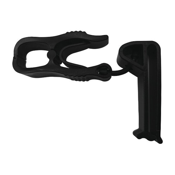 Condor GloveHolderClips,Plastic,Black,4-3/4inL 60NK48 Pack of 50
