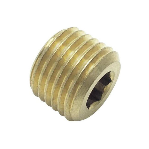 Legris Brass Internal Hex Head Plug, Male NPT 0205 11 00 Pack of 50