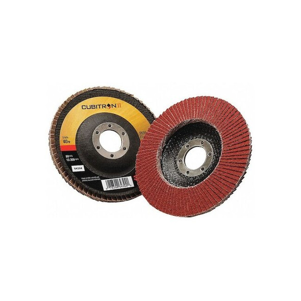 3m Cubitron Flap Disc,Type 29,4-1/2" dia.,40 Grit 7100104907