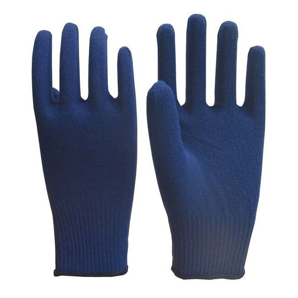 Condor Winter Glove Liners, Acrylic, 9 1/2 in Length, Navy, Size L ,1 PR 26W519