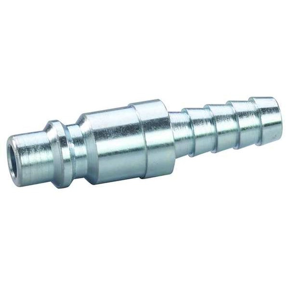 Speedaire Coupler Plug,Hose Barb,1/4,Steel 30E669