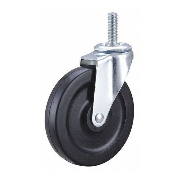 Manufacturer Varies Swivel Stem Caster,Rubber,5 in.,125 lb. F1RR05052S-S30