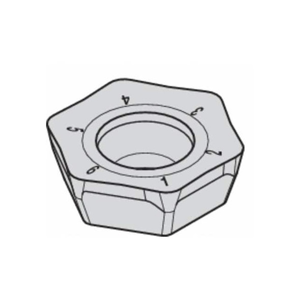 Widia Hex Milling Insert,Carbide 2957585 Pack of 5