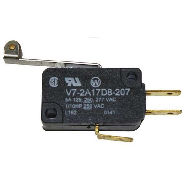 Miniature Snap Action Switch, Lever, Roller Actuator, SPDT  V7-2A17D8-207