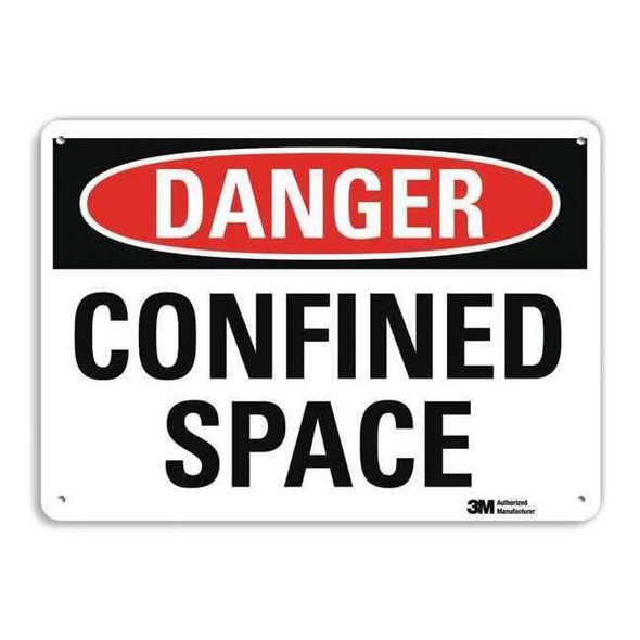 Lyle Plastic Danger Sign,4 Holes,14"x10", U3-1188-NP_14X10 U3-1188-NP_14X10