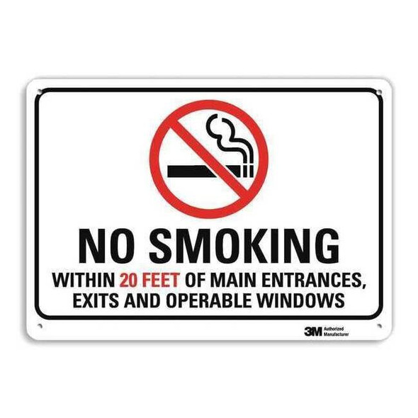 Notice Sign, 7" H, 10" W, Plastic, Vertical Rectangle, English, U1-1018-NP_10X7