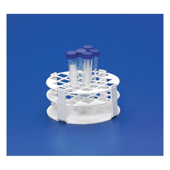 Manufacturer Varies Plastic Test Tube Rack, Round, 24-Tube 3KVT4