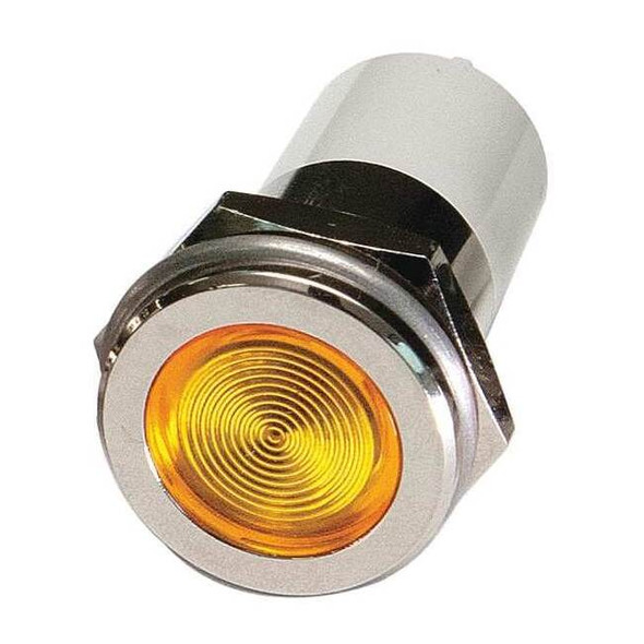 Manufacturer Varies Flat Indicator Light,Yellow,12VDC 24M164
