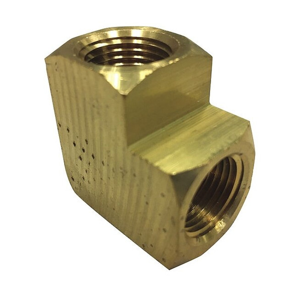 Weatherhead HydHoseAdpt,NPT,1/4",90 Elbow,Brass 3500X4