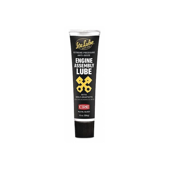 Lubricant, 10 oz, Tube, Lithium Base, 300 Degrees F Max Op Temp, Black Pack of 6
