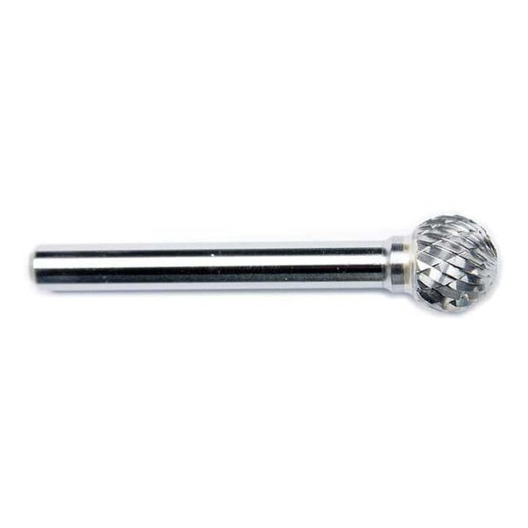 Manufacturer Varies Ball Bur SD,Single End,1/4",Carbide 19D838
