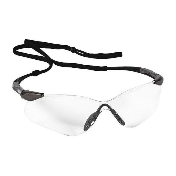 Nemesis VL, Safety Glasses, Anti-Scratch, Clear Lens, Gray Frame, Half-Frame