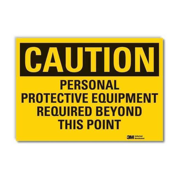 Lyle Caution Sign,5 in. H,Vinyl LCU3-0440-RD_7x5