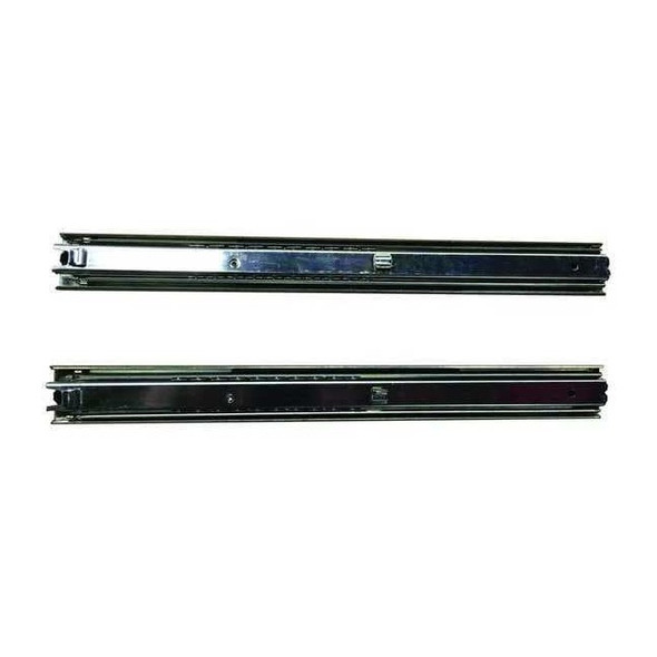 Ball Bearing Drawer Slide, 99 lb.Load Capacity, 14 in L Closed, 28 3/4 in Open