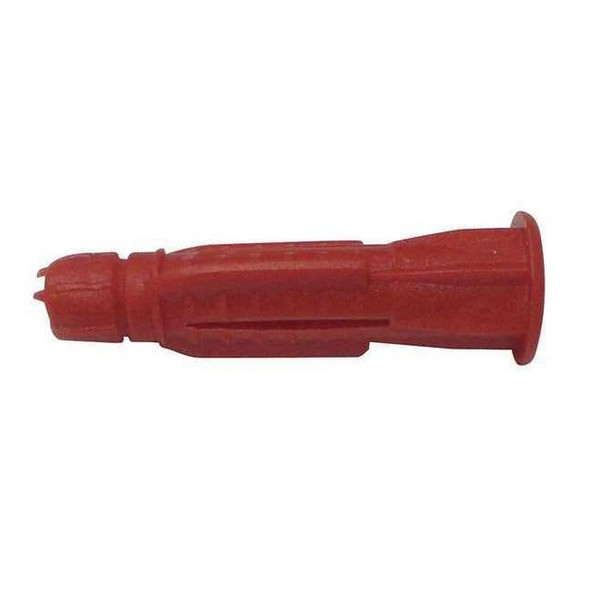 Wall Anchor, 1-1/4" L, Plastic, Not Rated Tension Strength, 100 PK