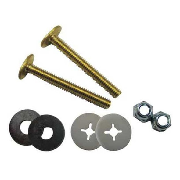 Kissler Closet Bolt Set, Brass, Universal Fit 68-9138