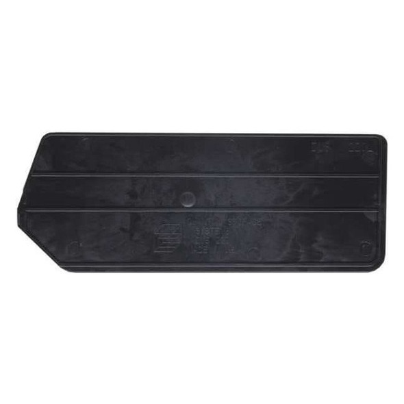 Quantum Storage Systems Plastic Divider, Black, 7 in L, 2 3/4 in H, 6 PK DUS220