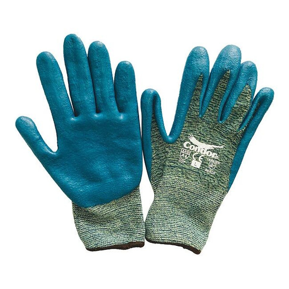 Cut Resistant Coated Gloves, Cut Level A4 ,Dipped ,Nitrile ,Foam ,S 1 PR