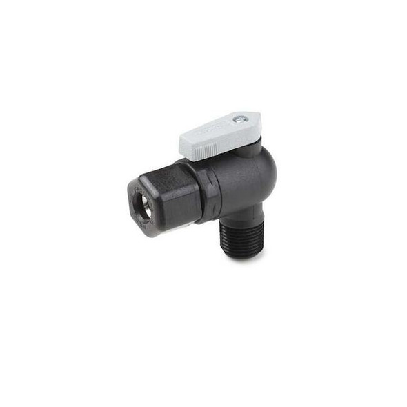 Parker Manual 2-Way Ball Valve,Comp,Polypro FTPPB6VME4