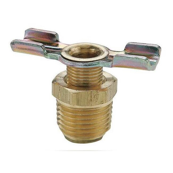 Parker Brass Drain Cock Ball Valve Inline 1/8" DC604-2