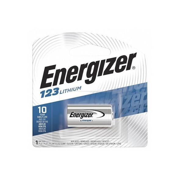 Energizer 123 Batteries, 1 Pack - For Multipurpose - 1500 mAh - 3 V DC - 1-/ Box