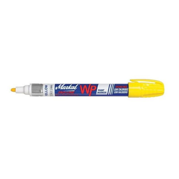 Markal Paint Marker, Medium Tip, Yellow Color Family, Paint 96931
