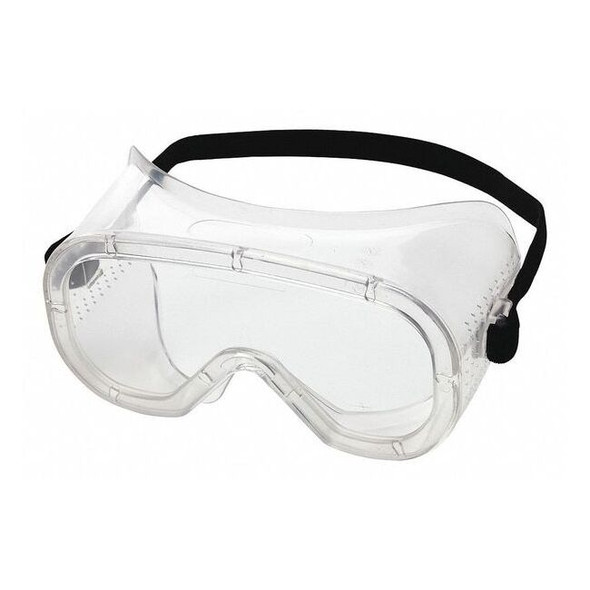 Safety Goggles, Clear Lens, Anti-Fog, Direct Vented, Cloth Strap, 810 Series