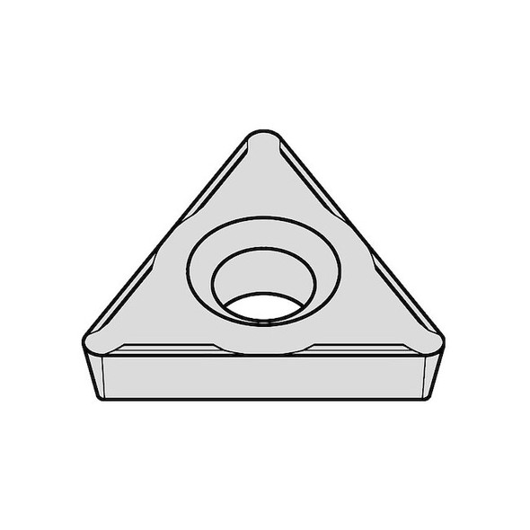 Triangle Turning Insert, Triangle, 1/4 in, TPHH, 0.0156 in, Carbide Pack of 5
