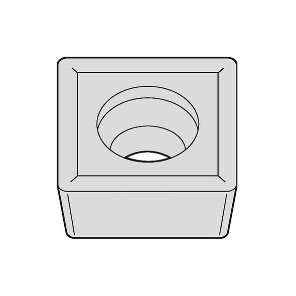 Widia Square Turning Insert, Square, 5, SCMT, 3, Carbide 6128308 Pack of 5