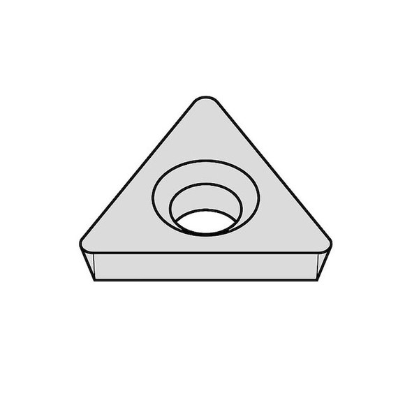 Triangle Turning Insert, Triangle, 3/8 in, TPHB, 0.0156 in Pack of 5