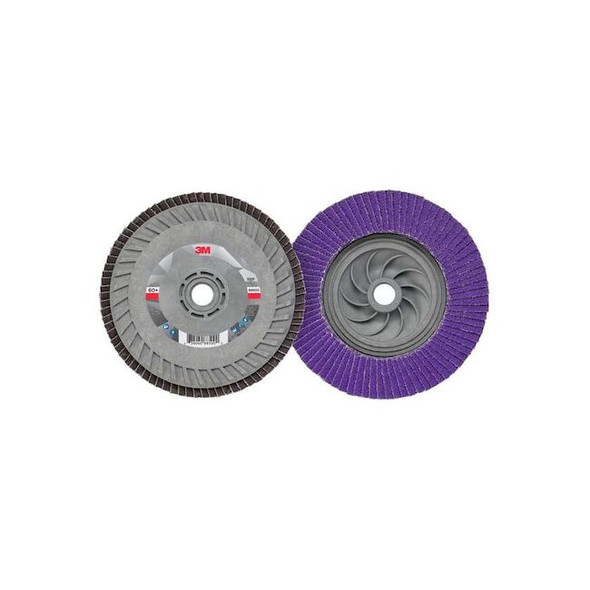 3m Flap Disc,5 in Dia, 5/8 in Arbor,60 Grit 7100242991 Pack of 10