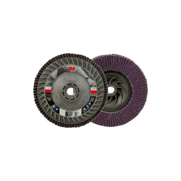 3m Flap Disc,5 in Dia, 5/8 in Arbor,60 Grit 7100243780 Pack of 10