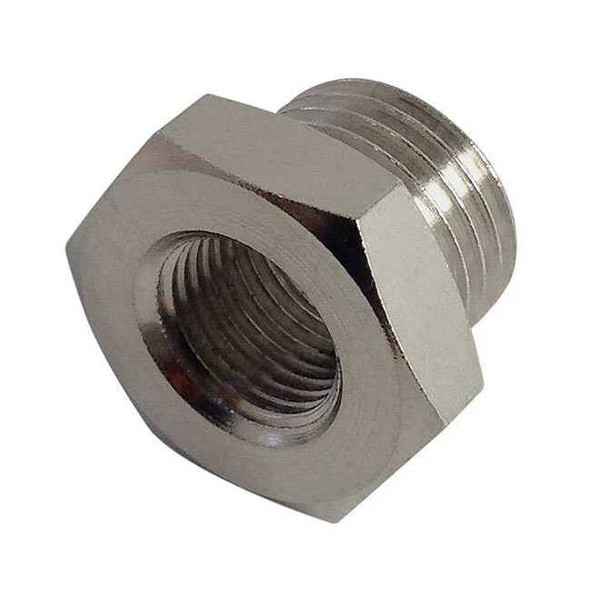 Reducing Adapter Brass Reducing Adapter, 1/8 in Female BSPP X 1/4 in Male BSPP