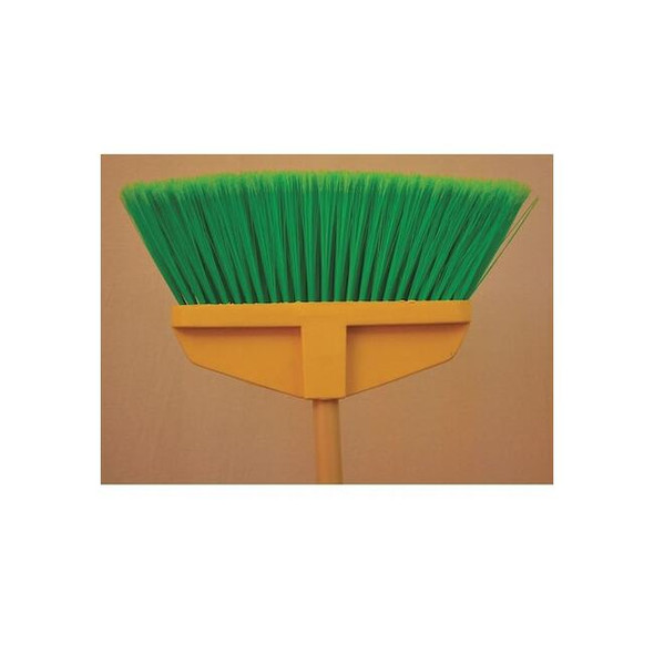 Upright Buddy Broom, Green flagged bristle, Steel 54" handle Pack of 12