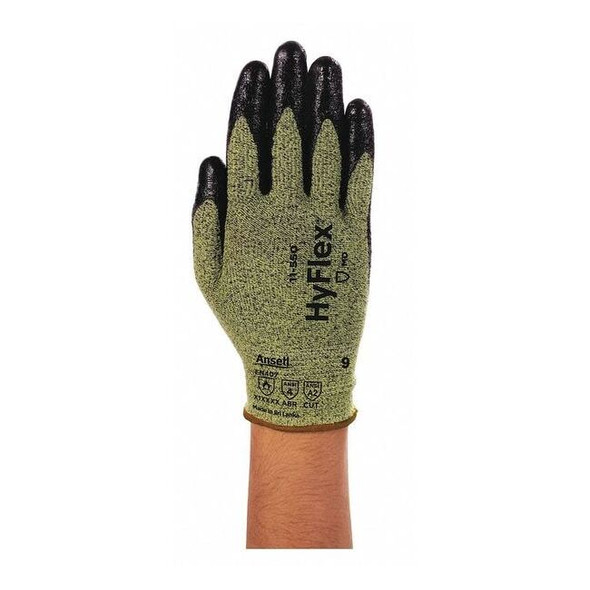 Cut-Resistant Coated Gloves, Cut Level A2 ,Dipped ,Foam Nitrile ,Sandy ,9 1 PR