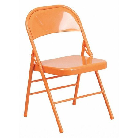 Flash Furniture Folding Chair,Orange Marmalade HF3-ORANGE-GG Pack of 2