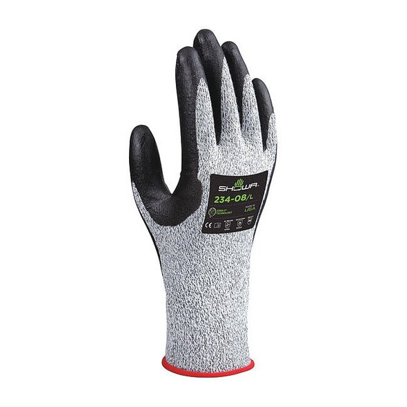 Cut-Resistant Coated Gloves, Cut Level A4 ,Dipped ,Foam Nitrile ,Smooth ,L 1 PR