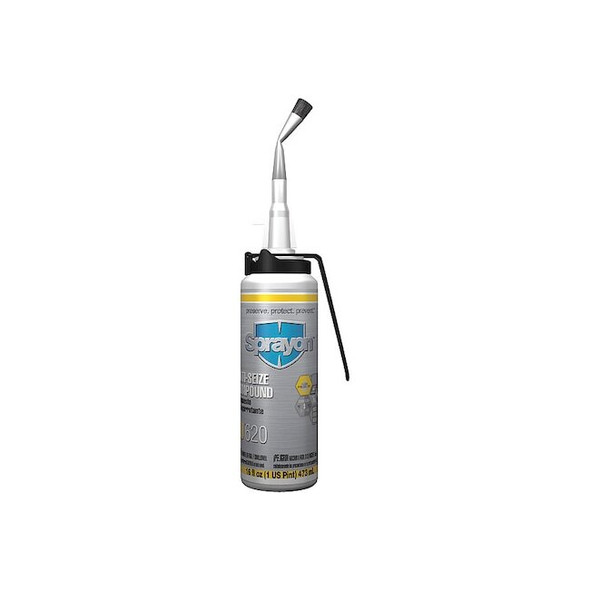 Sprayon Anti-Seize,16 oz,Brush Top Bottle,Grey SC0620TB0 Pack of 12